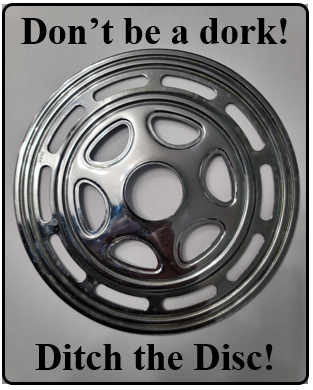 Don't be a Dork! Ditch the Disc! Sticker